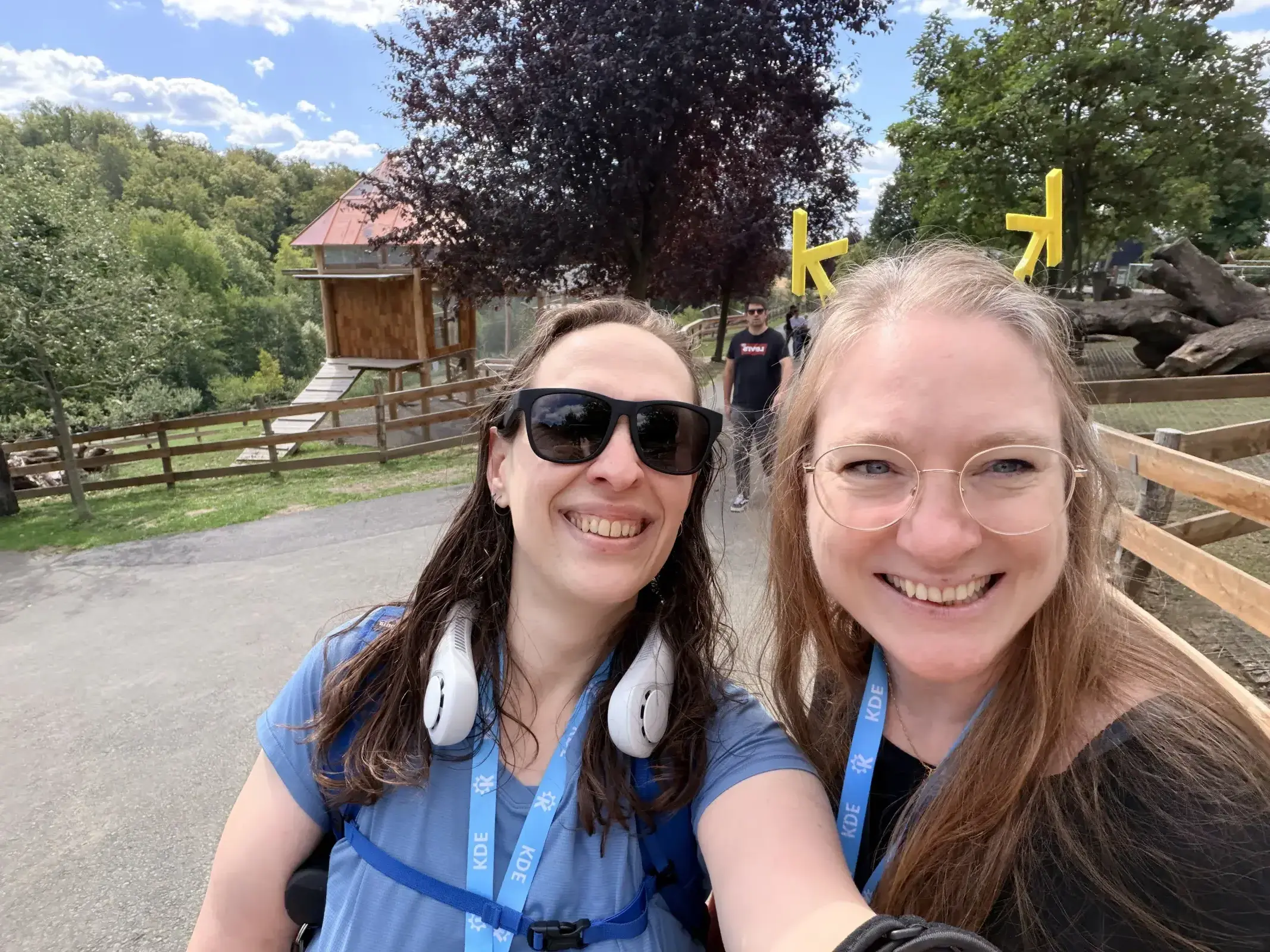 Me and Nicole touring the Zotter outdoor areas