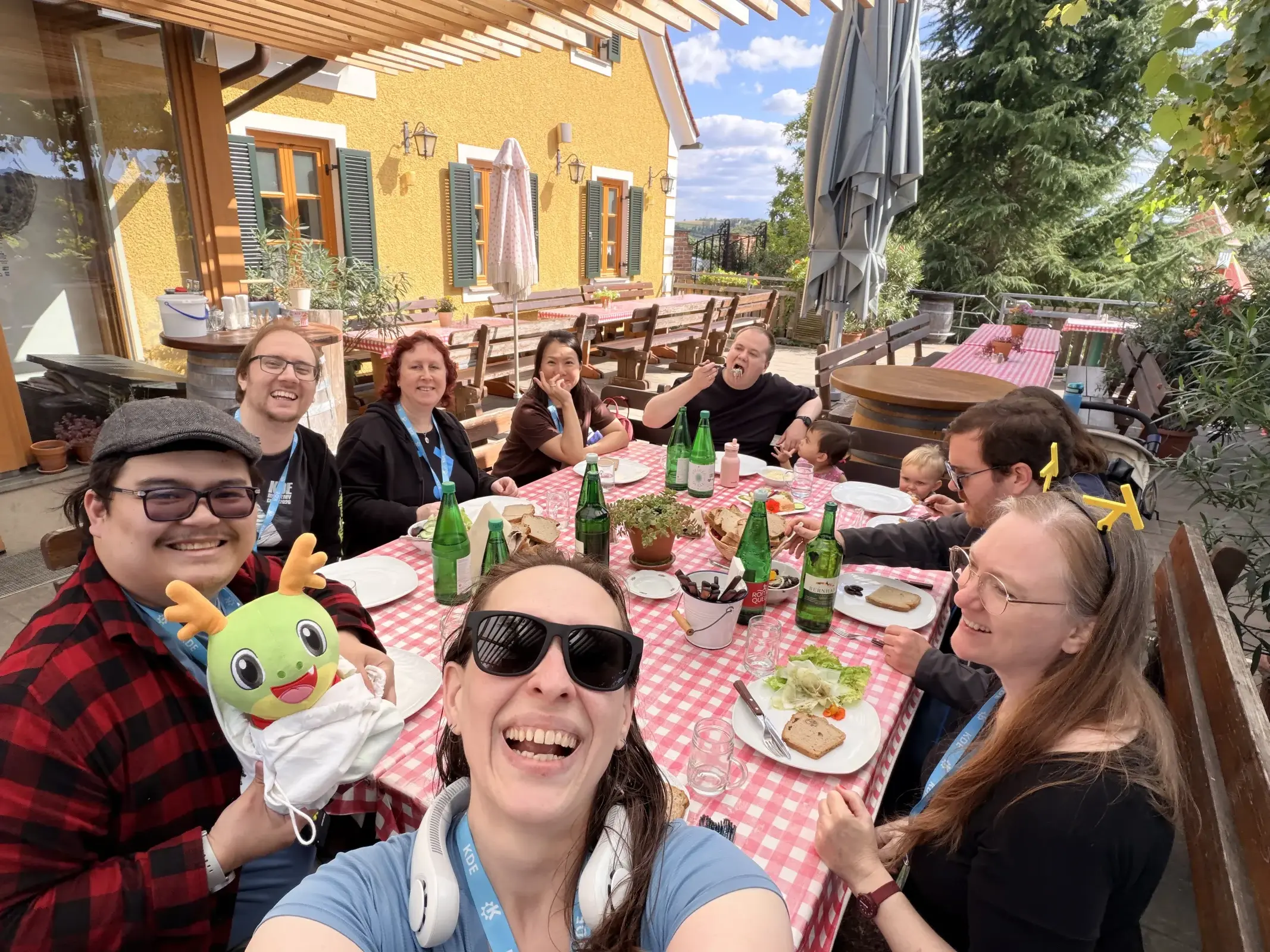 My lunch table having a great time