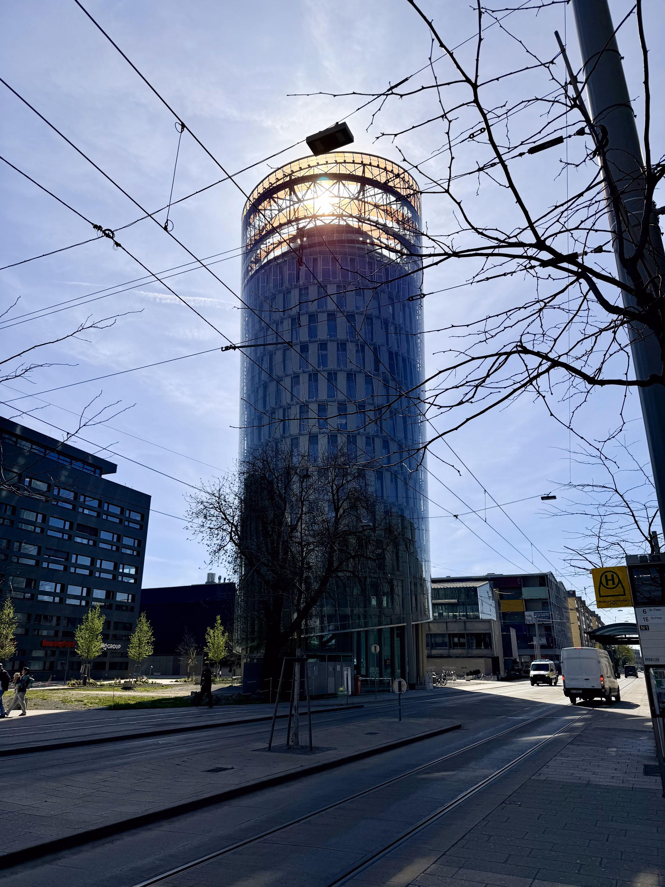 Interesting tower building in Graz